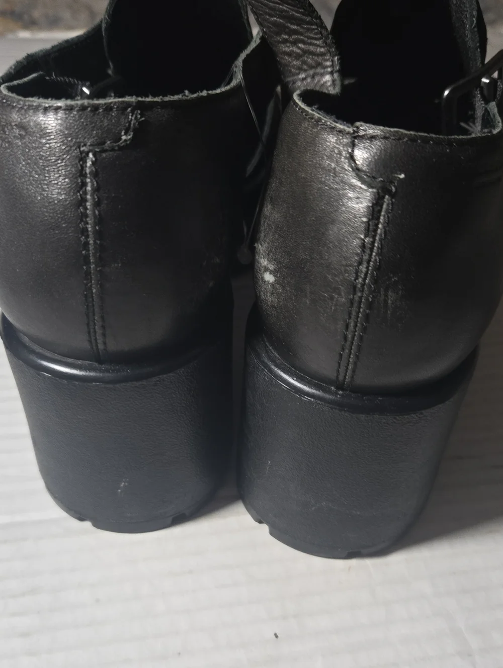 Vagabond Black Platform Mary Jane Heels -